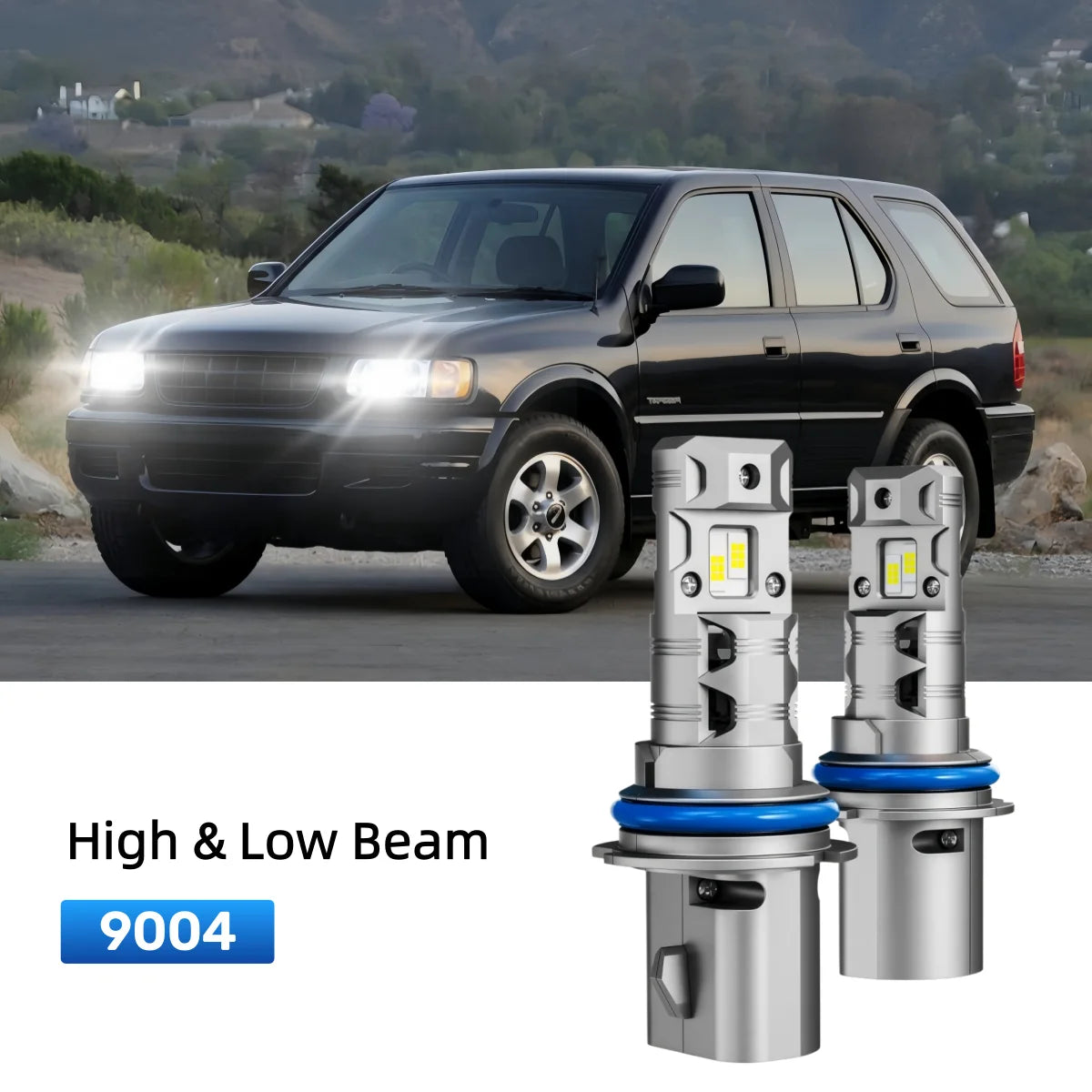 Best 9004 LED headlight bulbs replacement for 1994-1999 Honda Passport