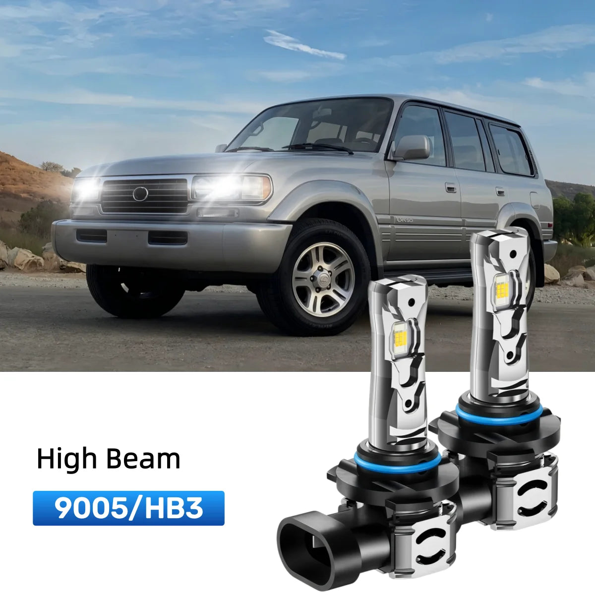 Best 9005 LED high beam bulbs replacement for 1996-1997 Lexus LX 450
