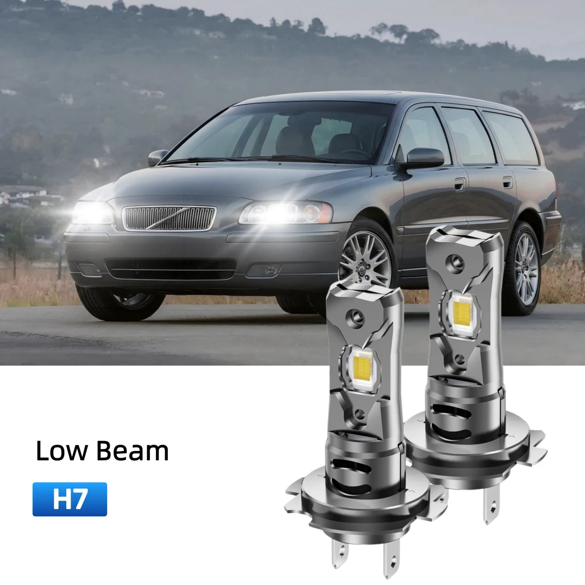 Best H7 LED low beam bulbs replacement for 1998-2001 Volvo V70
