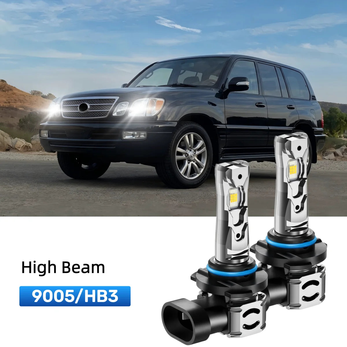 Best 9005 LED high beam bulbs replacement for 1998-2007 Lexus LX 470
