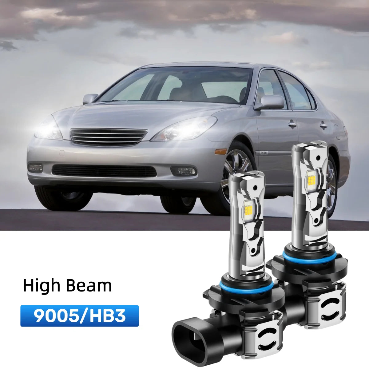Best 9005 LED high beam bulbs replacement for 2000-2003 Lexus ES 300