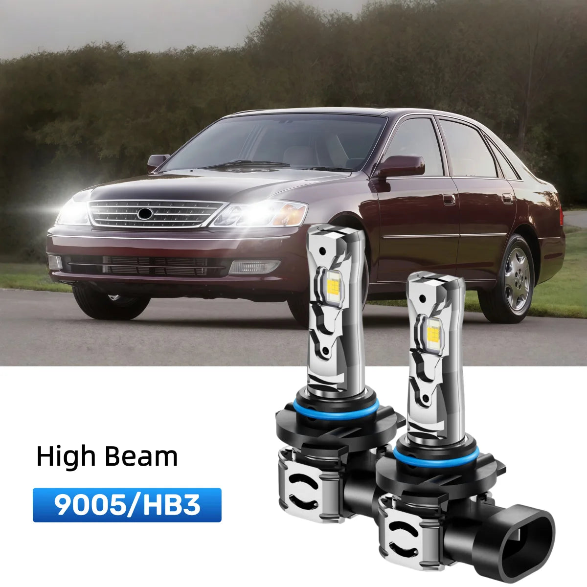 Best 9005 LED high beam bulbs replacement for 2000-2004 Toyota Avalon