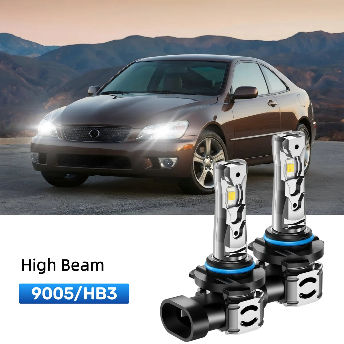 Best 9005 LED high beam bulbs replacement for 2001-2003 Lexus IS 300