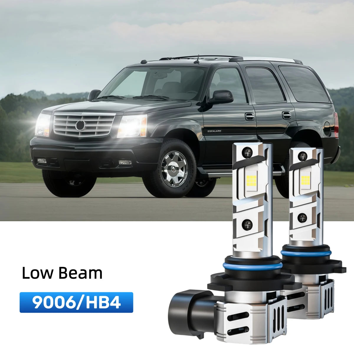 Best 9006 LED low beam bulbs replacement for 2002 Cadillac Escalade