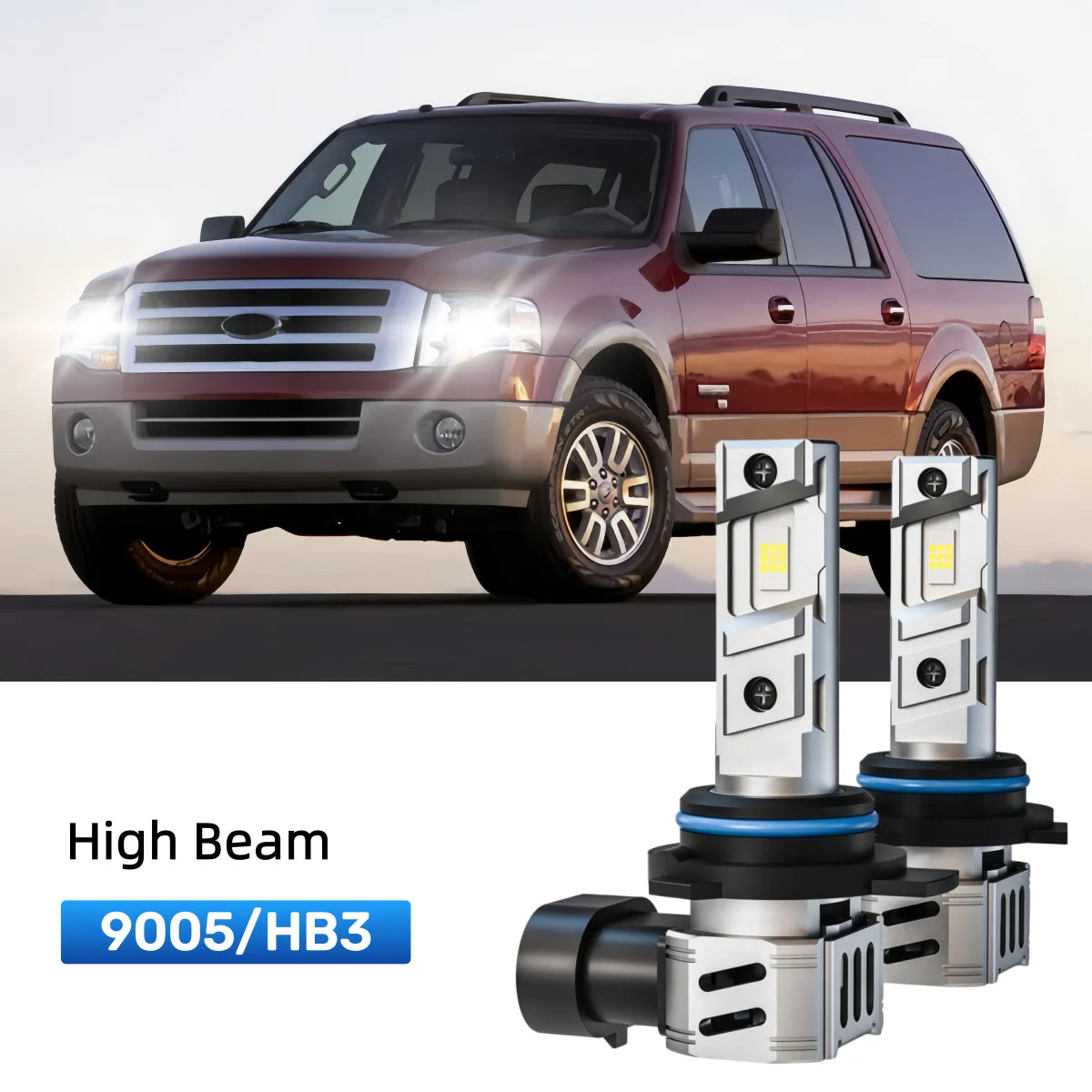 Best 9005 LED high beam bulbs replacement for 2003-2006 Ford Expedition