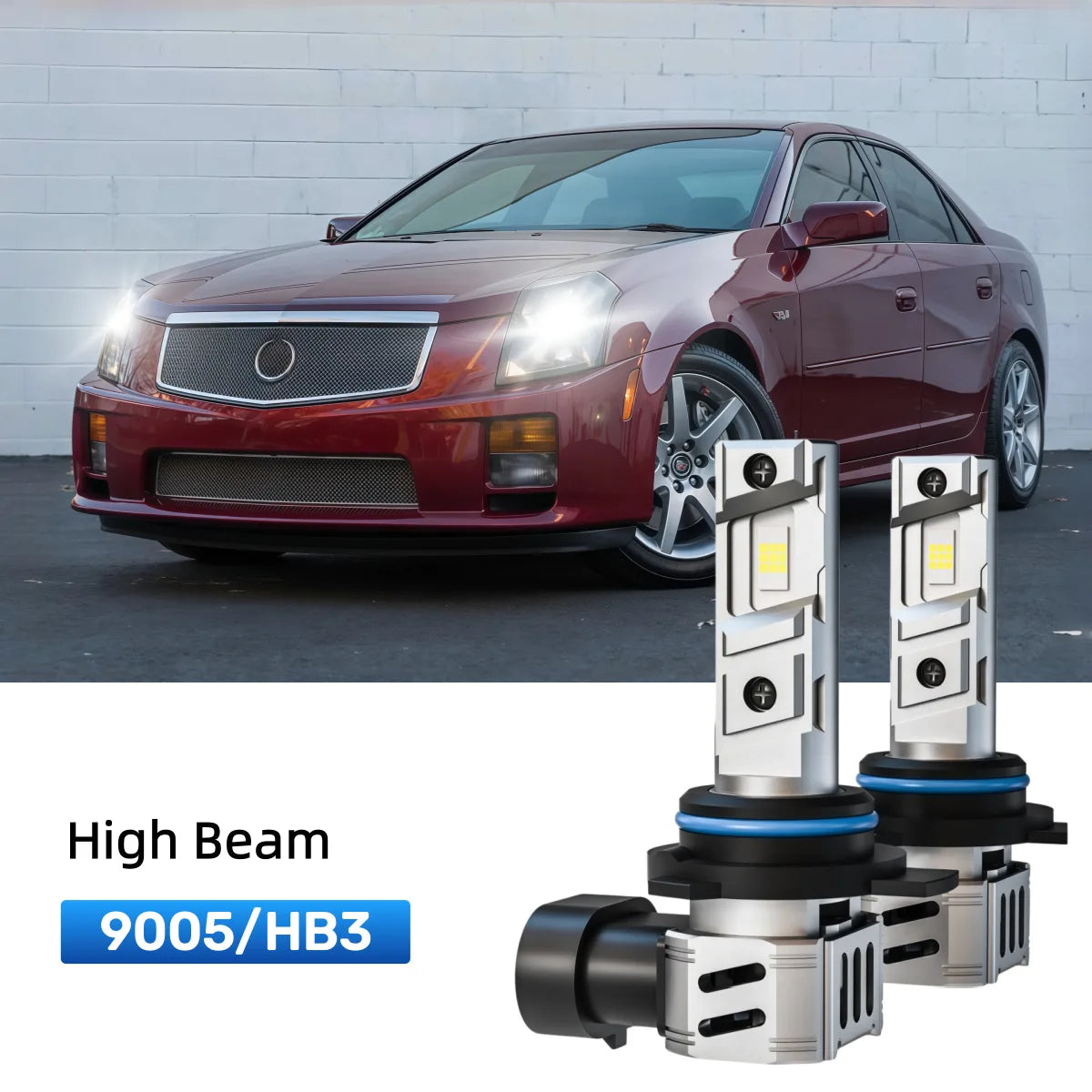 Best 9005 LED high beam bulbs replacement for 2003-2007 Cadillac CTS