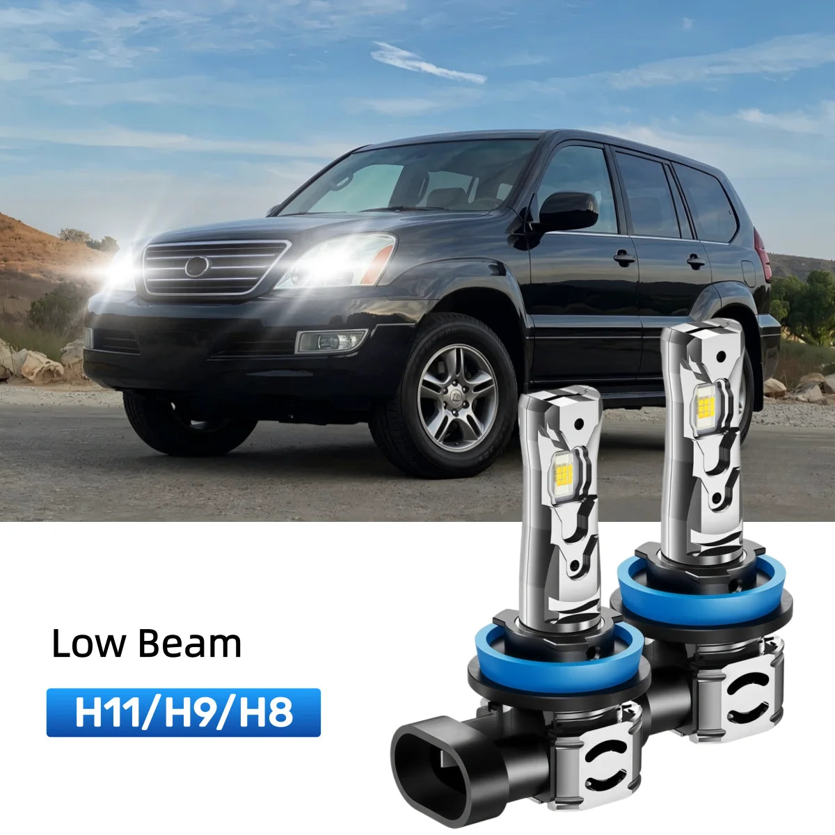 Best H11 LED low beam bulbs replacement for 2003-2009 Lexus GX 470