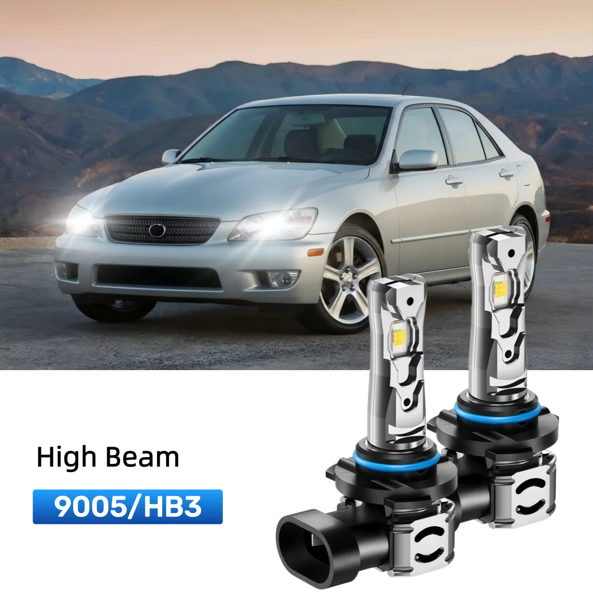 Best 9005 LED high beam bulbs replacement for 2004-2005 Lexus IS 300
