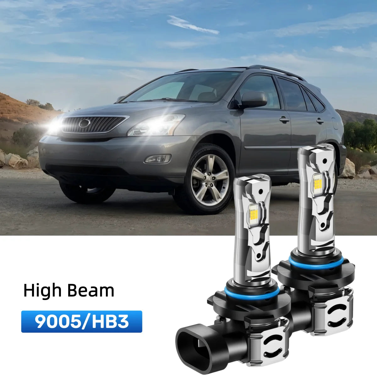 Best 9005 LED high beam bulbs replacement for 2004-2006 Lexus RX 350