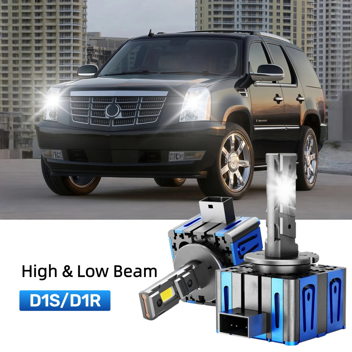 Best D1S LED headlight bulbs replacement for 2007-2013 Cadillac Escalade