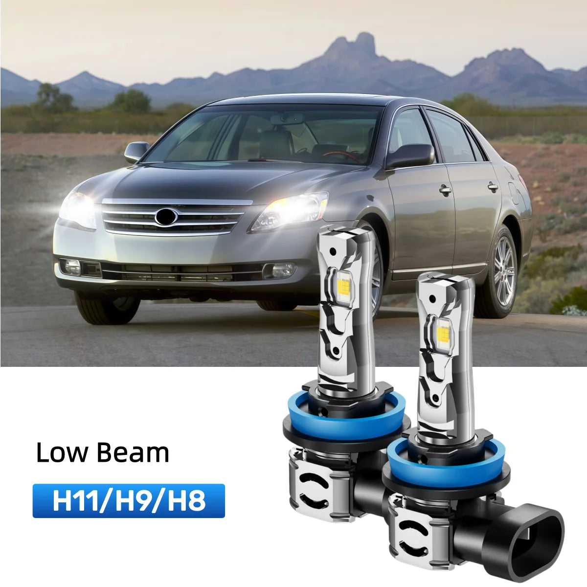 Best H11 LED low beam bulbs replacement for 2008-2010 Toyota Avalon