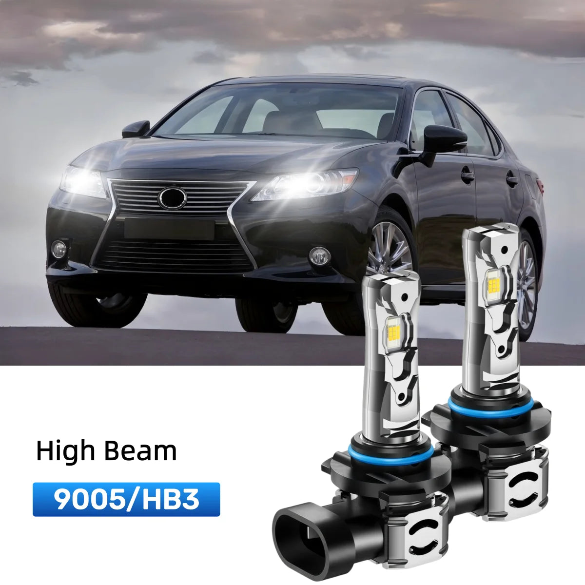 Best 9005 LED high beam bulbs replacement for 2010-2012 Lexus ES 350