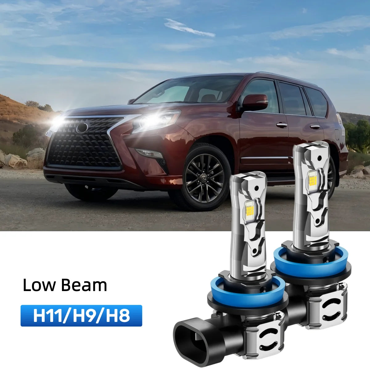 Best H11 LED low beam bulbs replacement for 2010-2013 Lexus GX 460