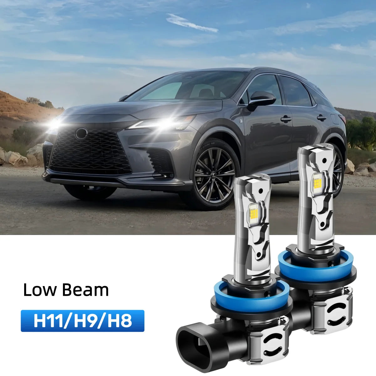 Best H11 LED low beam bulbs replacement for 2010-2015 Lexus RX 450h