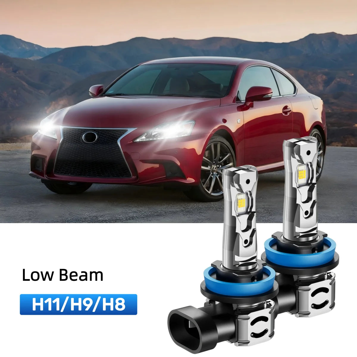 Best H11 LED low beam bulbs replacement for 2011-2013 Lexus IS 250