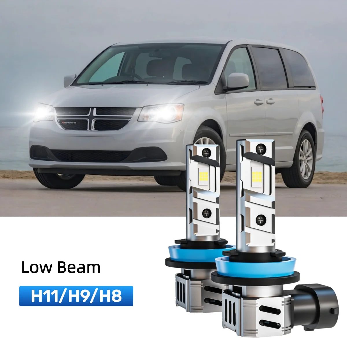 Best H11 LED low beam bulbs replacement for 2011-2019 Dodge Grand Caravan