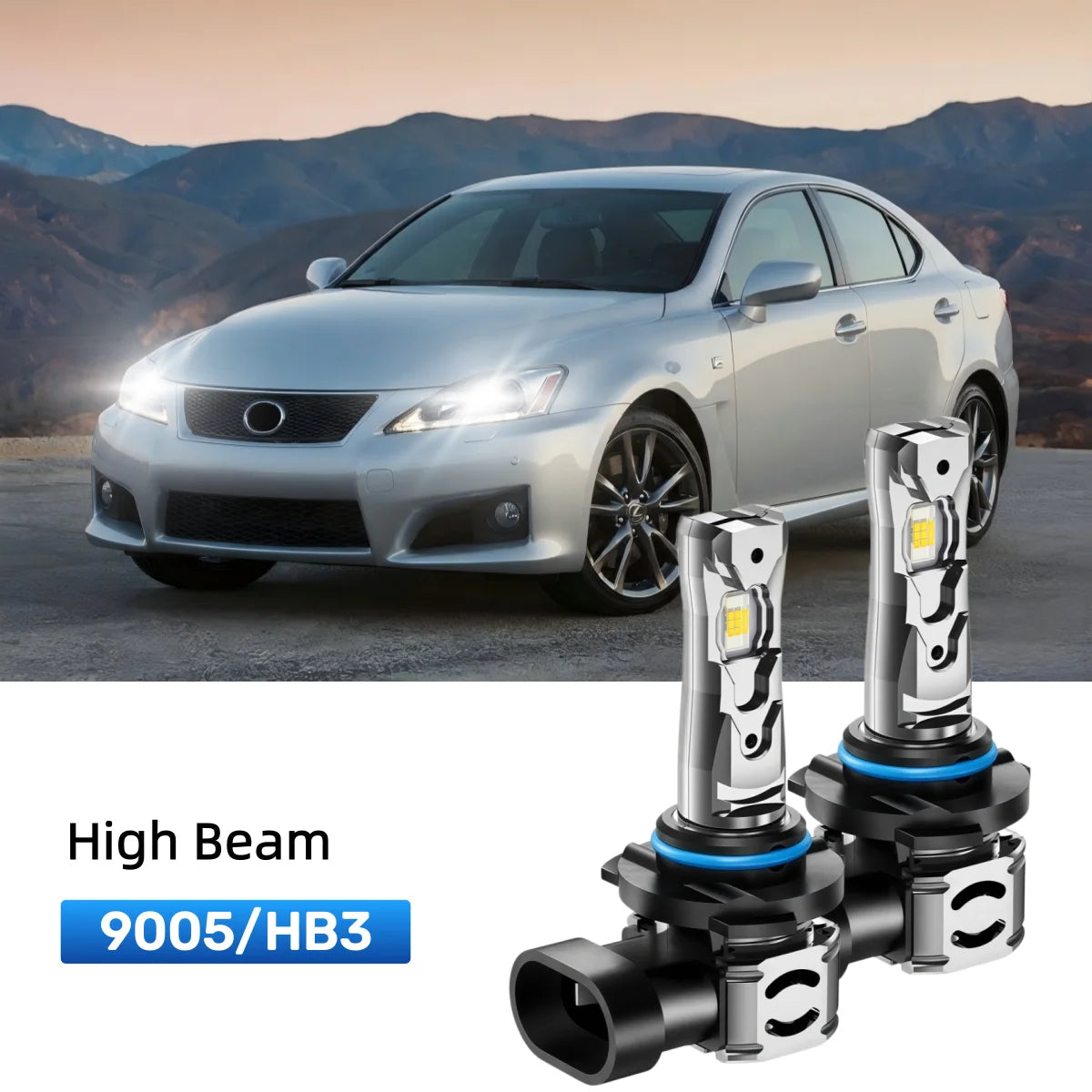 Best 9005 LED high beam bulbs replacement for 2011 Lexus IS 350
