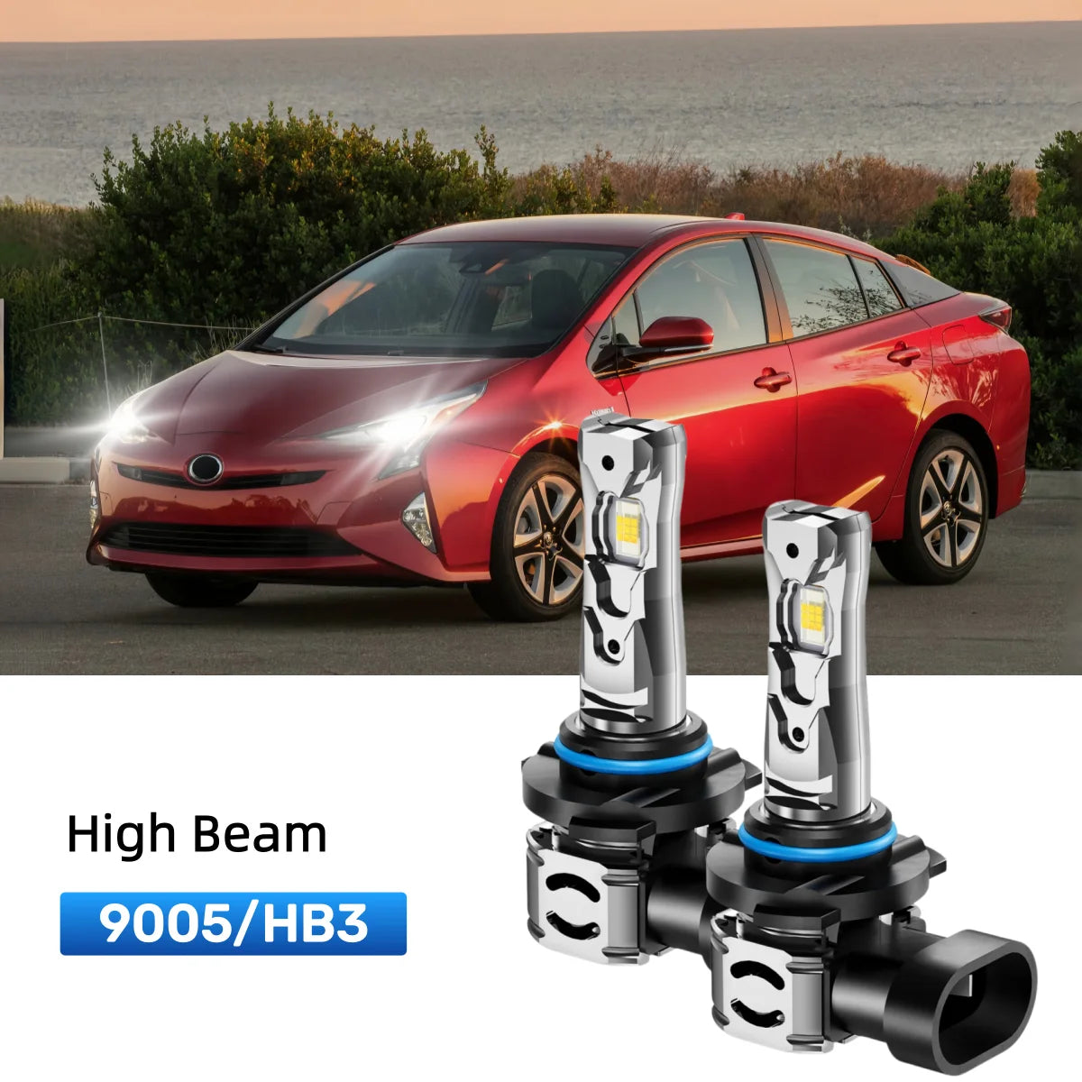 Best 9005 LED high beam bulbs replacement for 2013-2014 Toyota Prius