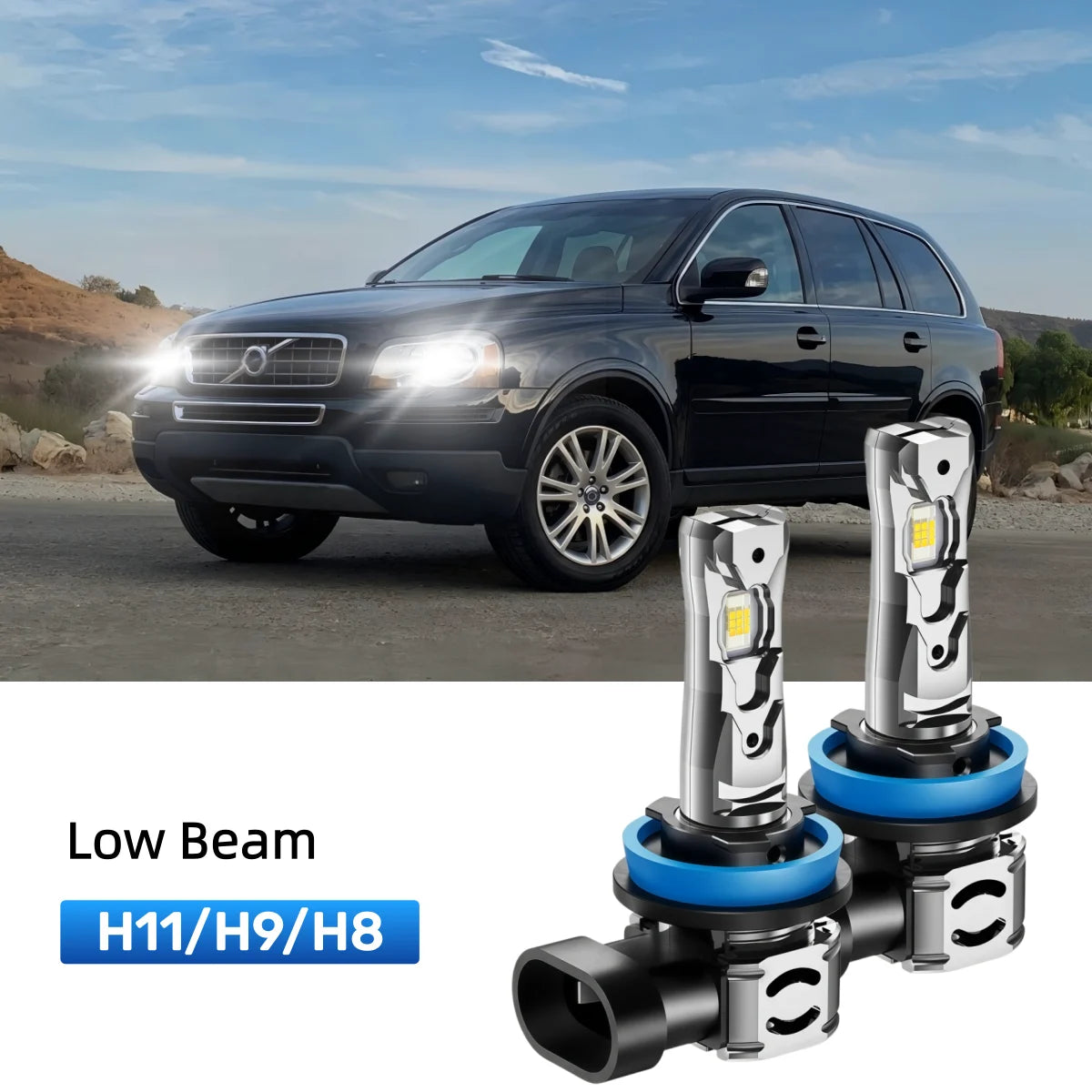 Best H11 LED low beam bulbs replacement for 2013-2014 Volvo XC90