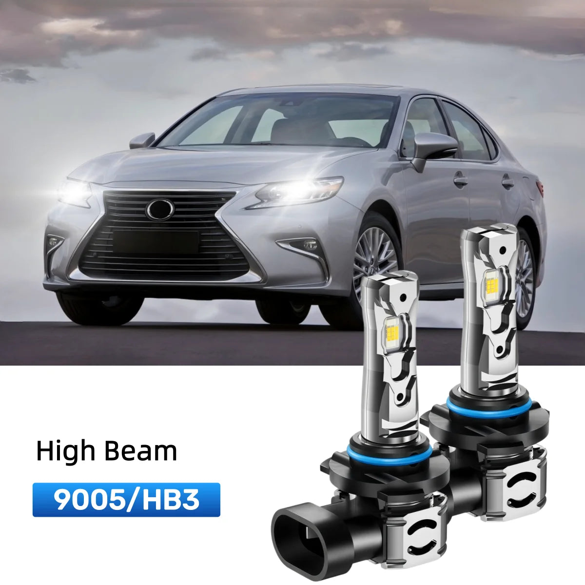 Best 9005 LED high beam bulbs replacement for 2013-2015 Lexus ES 350