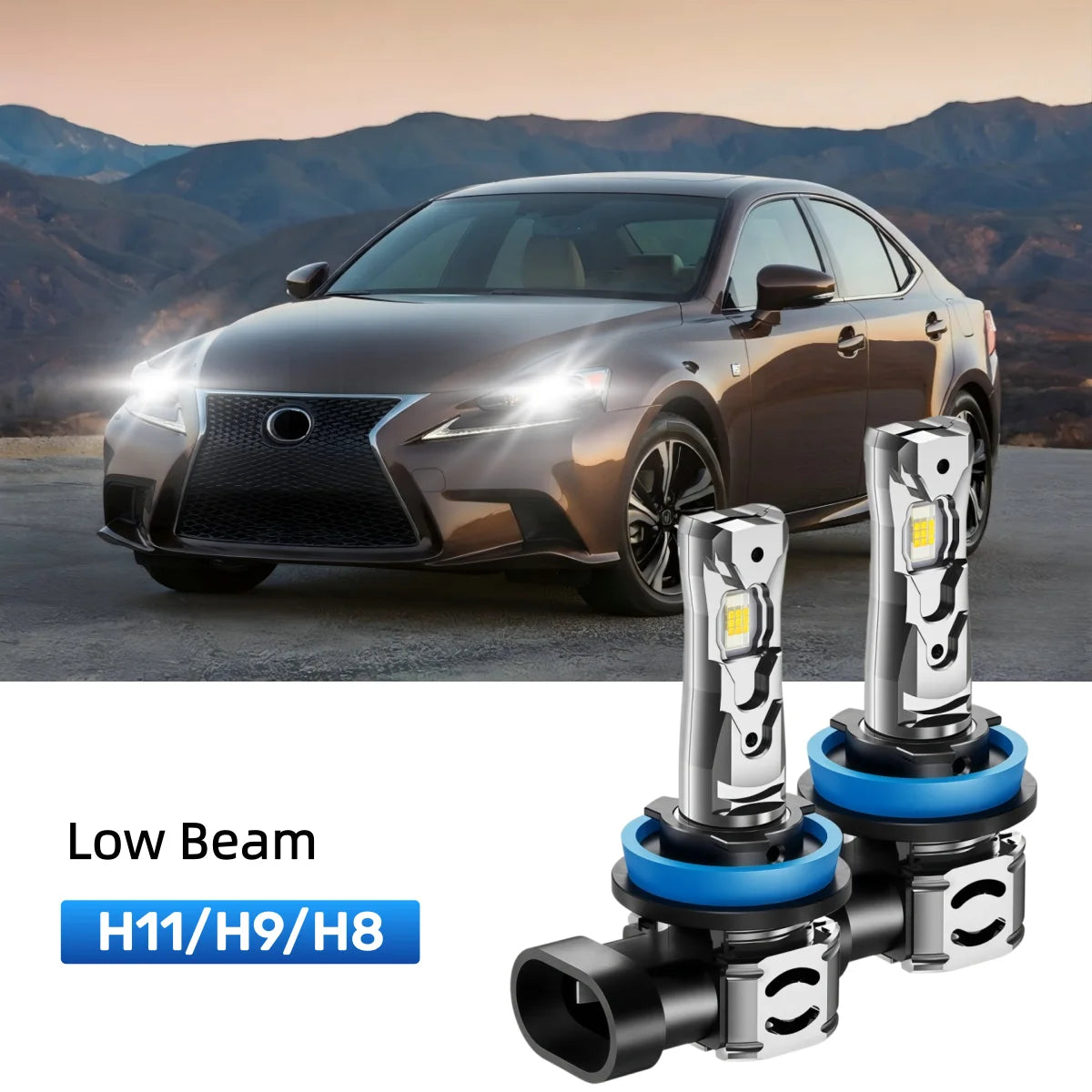 Best H11 LED low beam bulbs replacement for 2014-2015 Lexus IS 250