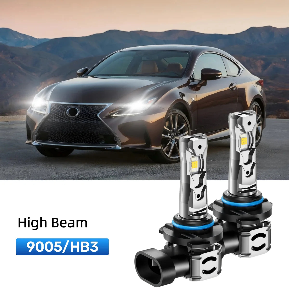 Best 9005 LED high beam bulbs replacement for 2014 Lexus IS 350