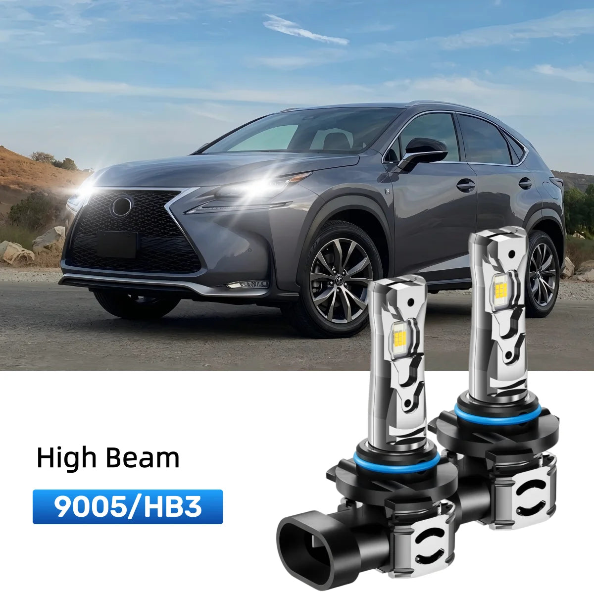 Best 9005 LED high beam bulbs replacement for 2015-2017 Lexus NX 200t