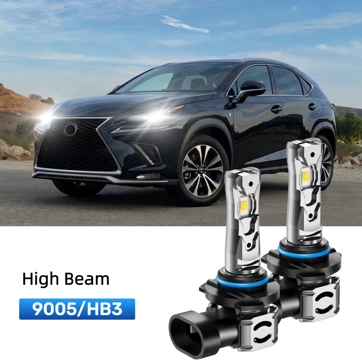 Best 9005 LED high beam bulbs replacement for 2015-2017 Lexus NX 300h