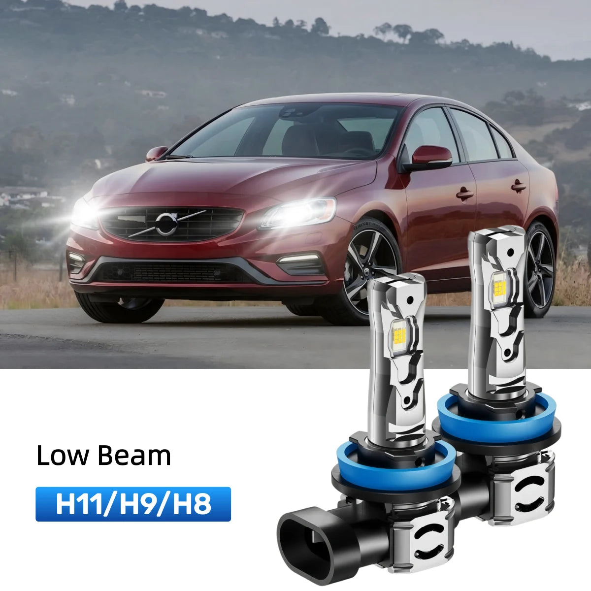 Best H11 LED low beam bulbs replacement for 2015 Volvo S60