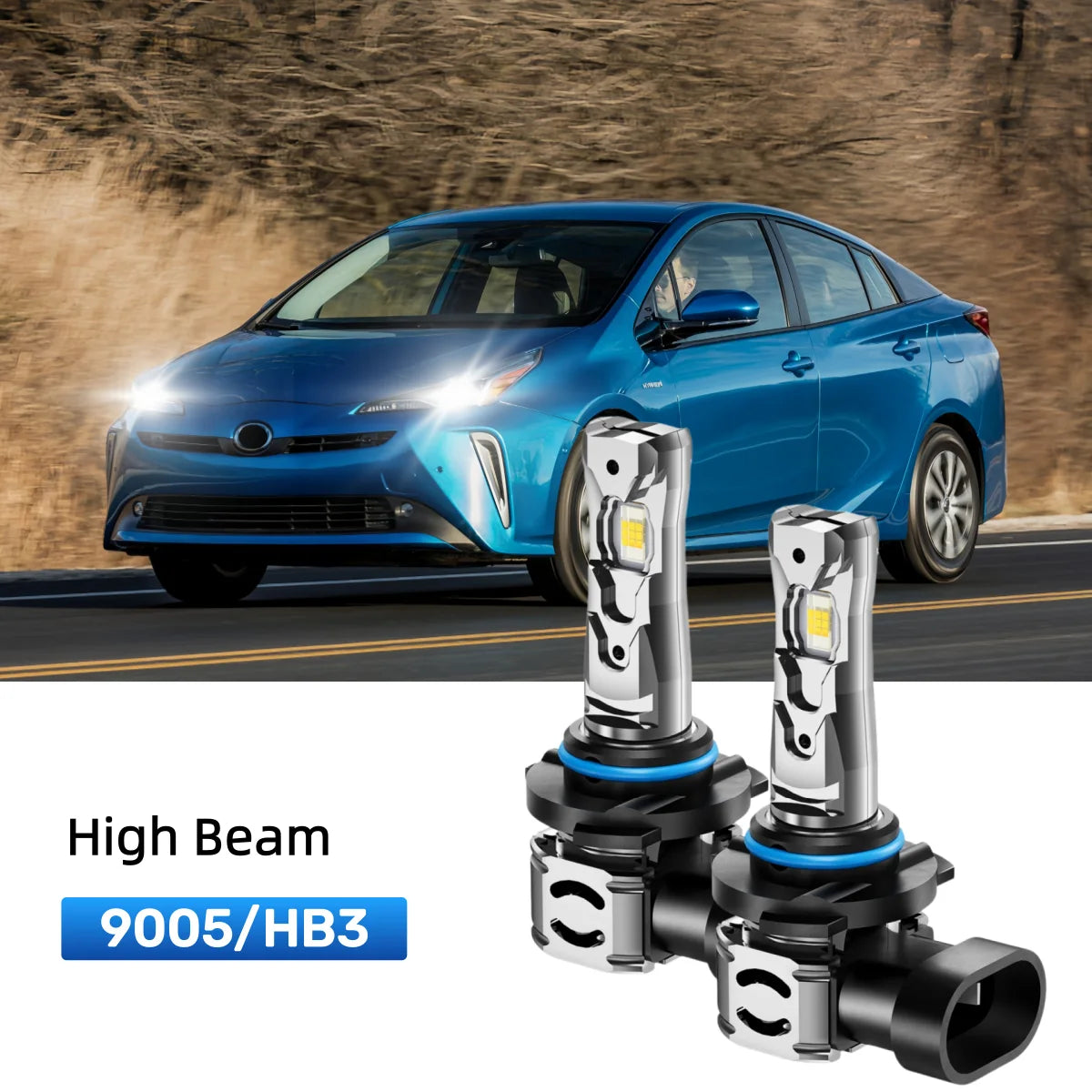 Best 9005 LED high beam bulbs replacement for 2016-2017 Toyota Prius V