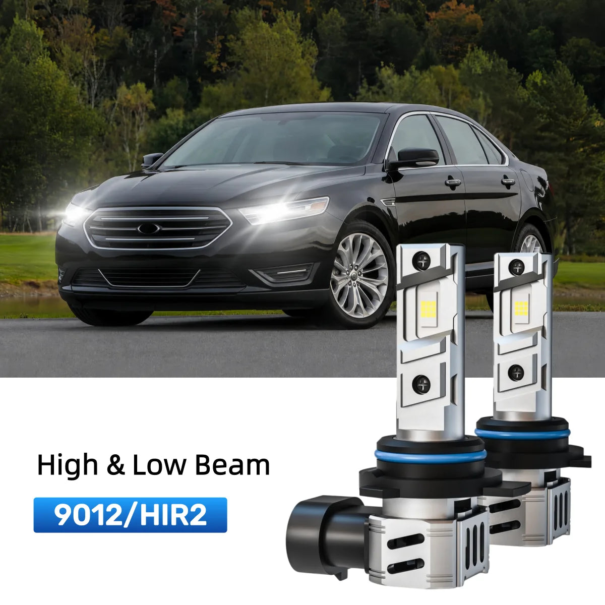 Best 9012 LED headlight bulbs replacement for 2016-2019 Ford Taurus