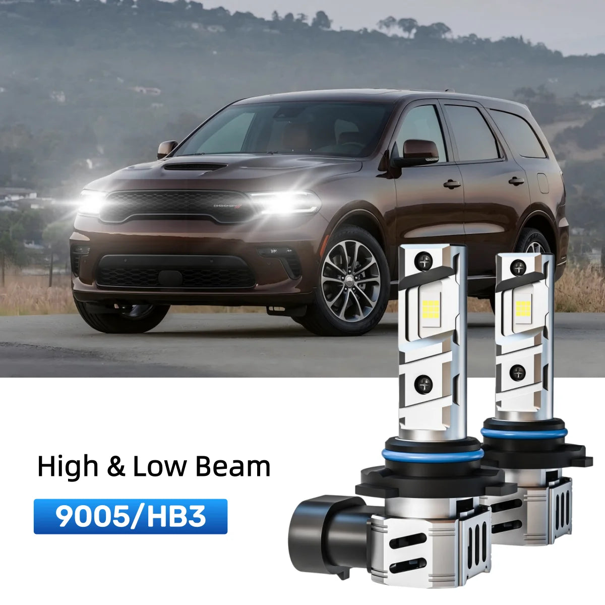 Best 9005 LED headlight bulbs replacement for 2019-2020 Dodge Durango