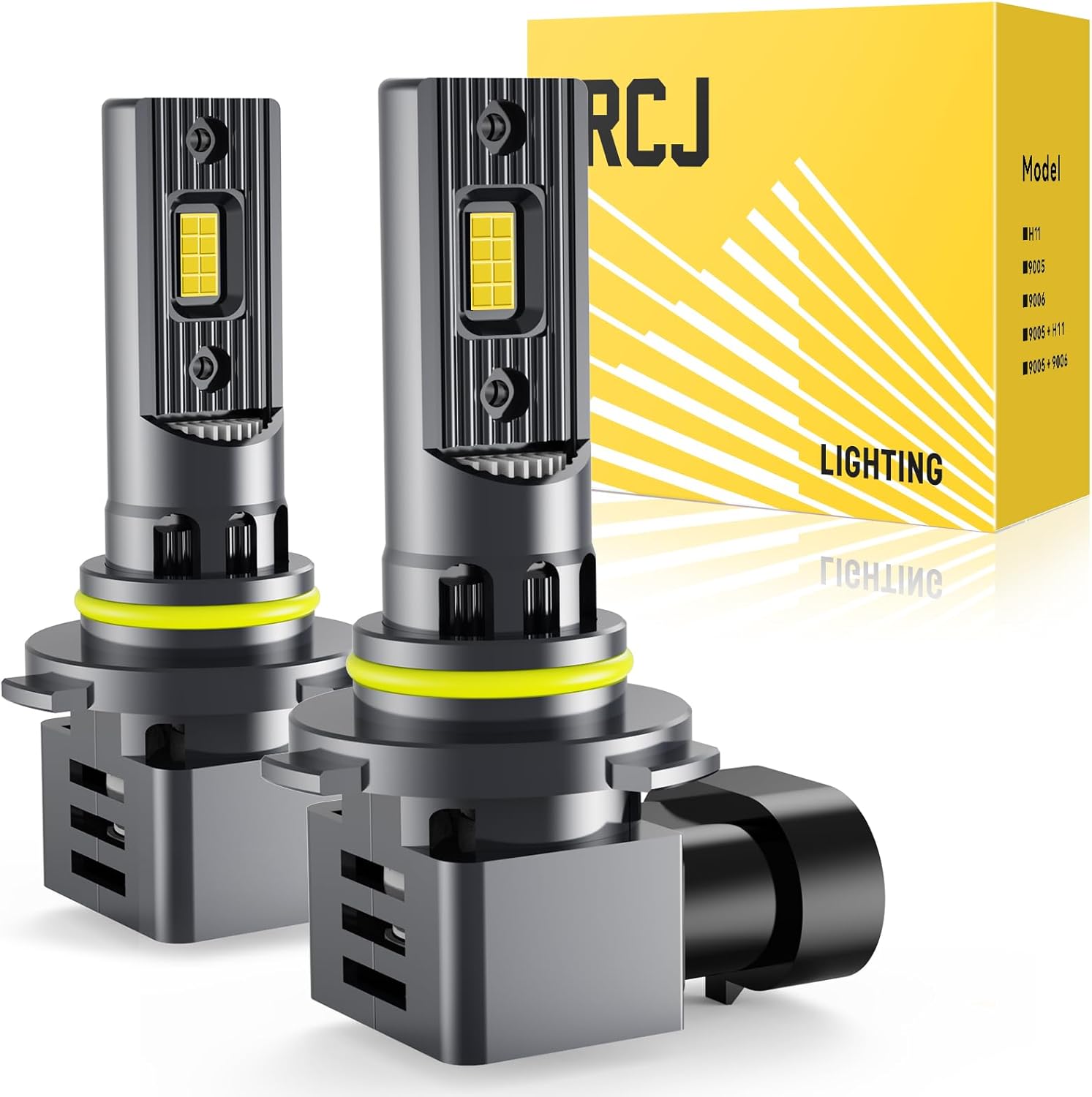 RCJ 9006/HB4 LED Headlight Bulbs 6000K White Automotive Lighting
