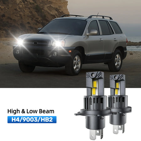 RIMTHIN H4 LED High & Low Beam Bulbs Fit for 2001-2006 Hyundai Santa Fe