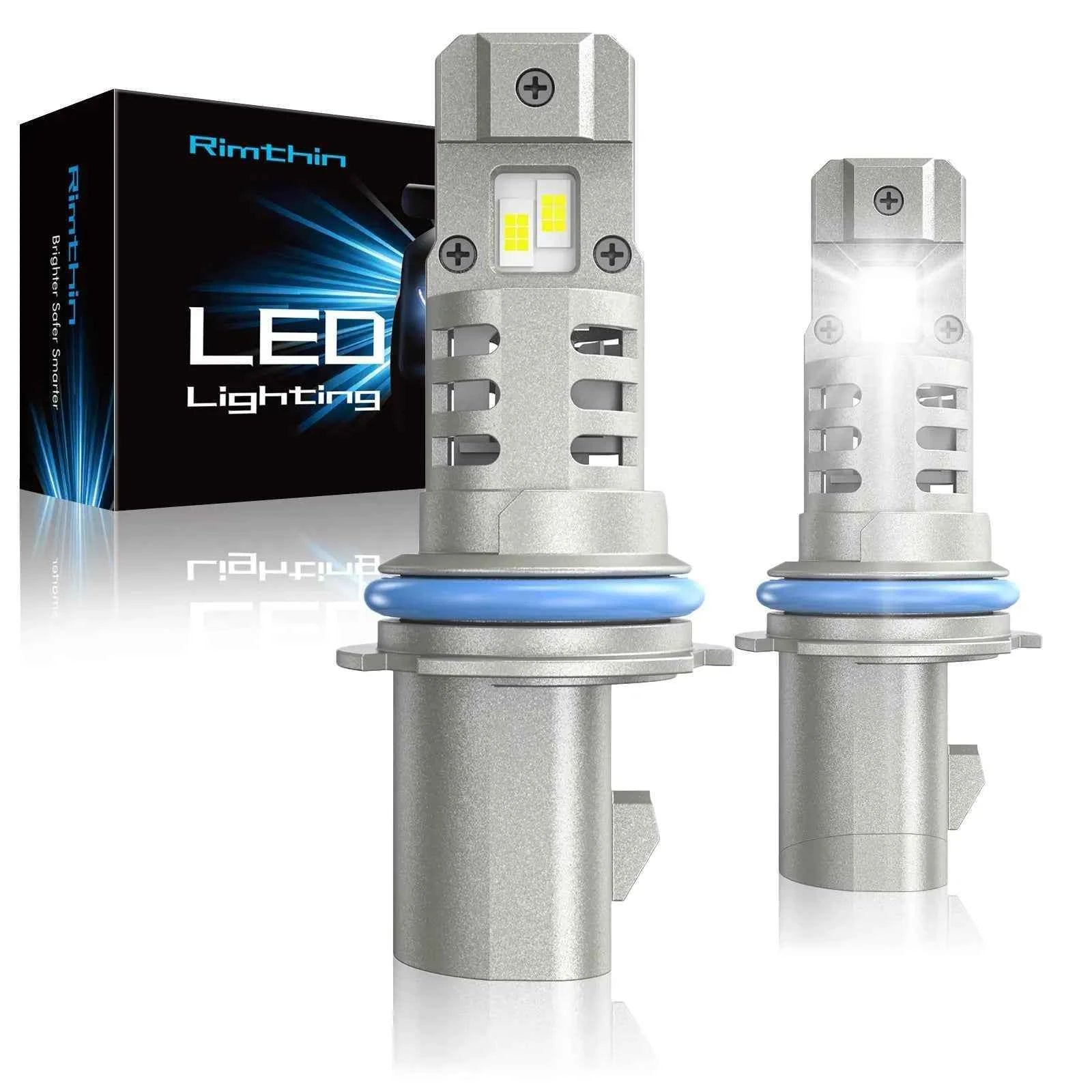 Rimthin XM1 9004 LED Headlight Bulbs 6000K Cool White 60W 16000LM Pack of 2
