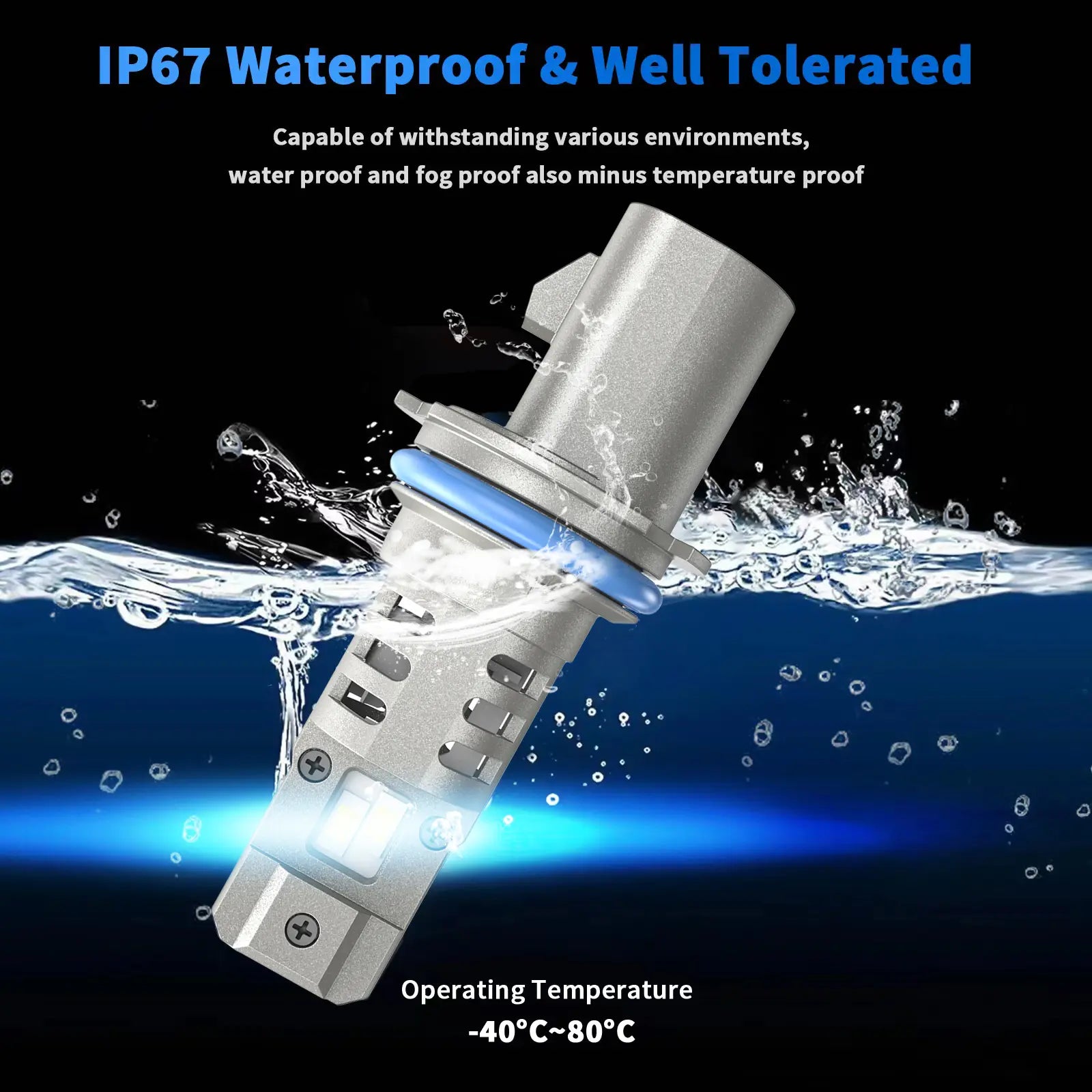 XM1 9007 LED Bulbs IP67 Waterproof