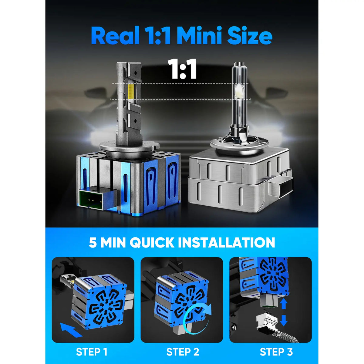 XM1 Series D3S LED Lamps 5-min Installation