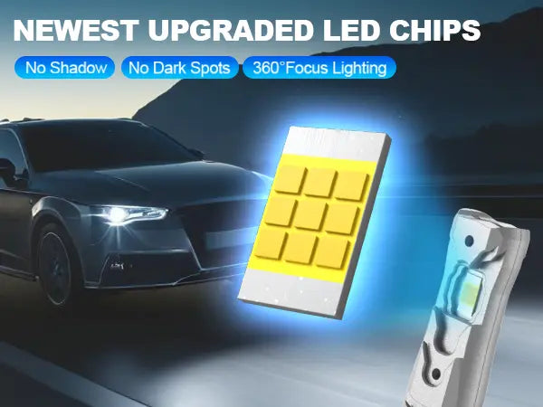 XM3 Series 9005 LED Bulbs with the Latest Upgraded LED Chips