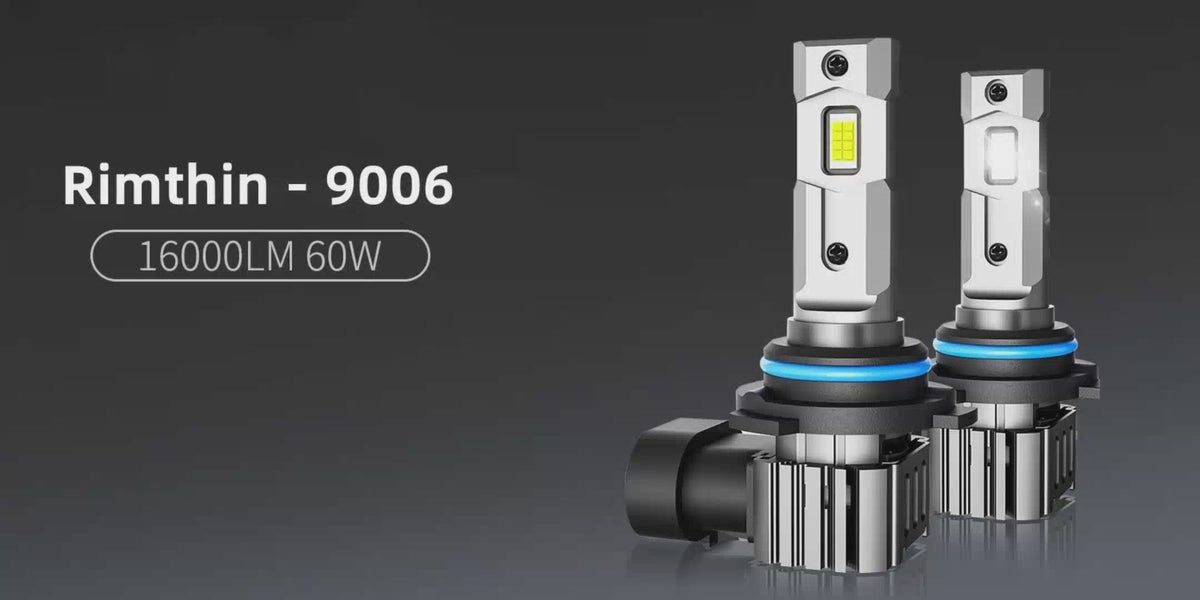 RIMTHIN 9006/HB4 LED Headlight Bulb Installation Video