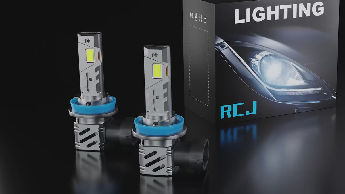 RCJ H11/H9/H8 LED Headlight Bulb Installation Video