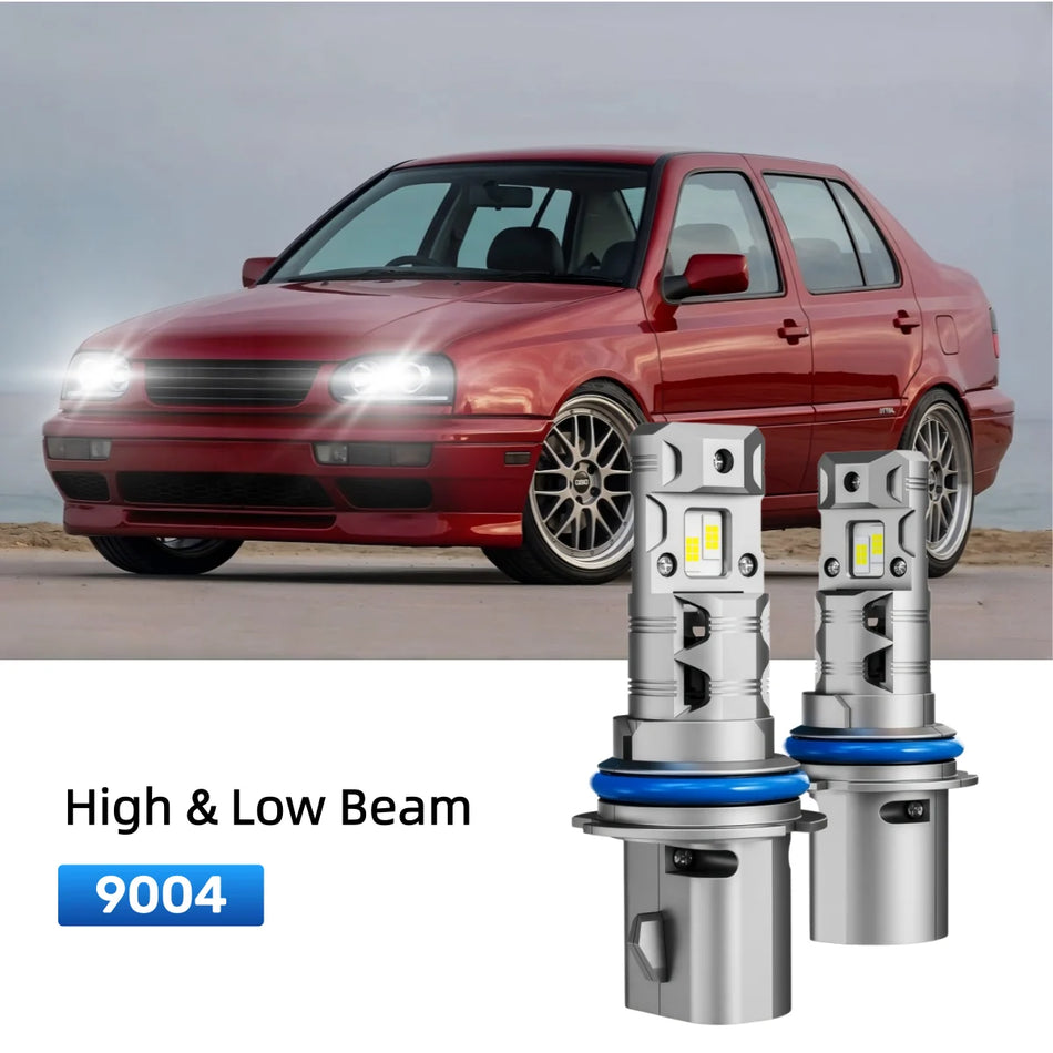 Best 9004 LED headlight bulbs replacement for 1990-1994 Volkswagen Jetta