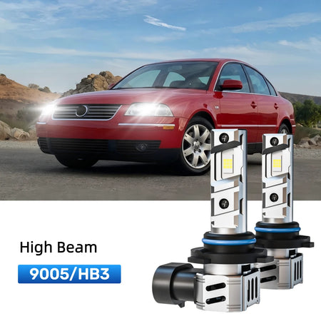 Best 9005 LED high beam bulbs replacement for 1995-1997 Volkswagen Passat