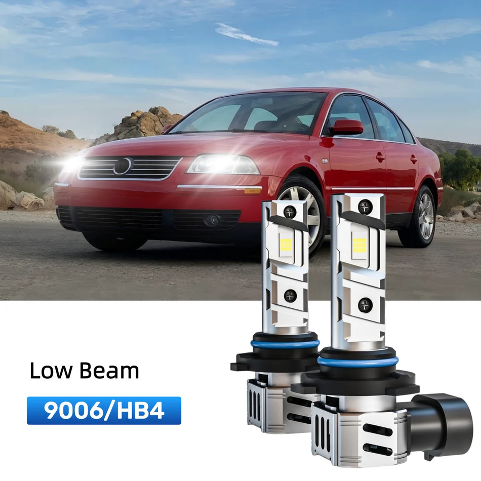 Best 9006 LED low beam bulbs replacement for 1995-1997 Volkswagen Passat