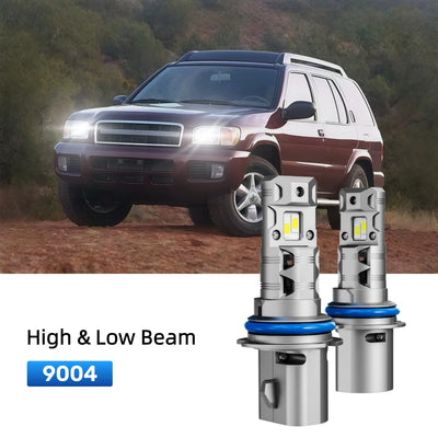 Best 9004 LED headlight bulbs replacement for 1995-1998 Nissan Pathfinder