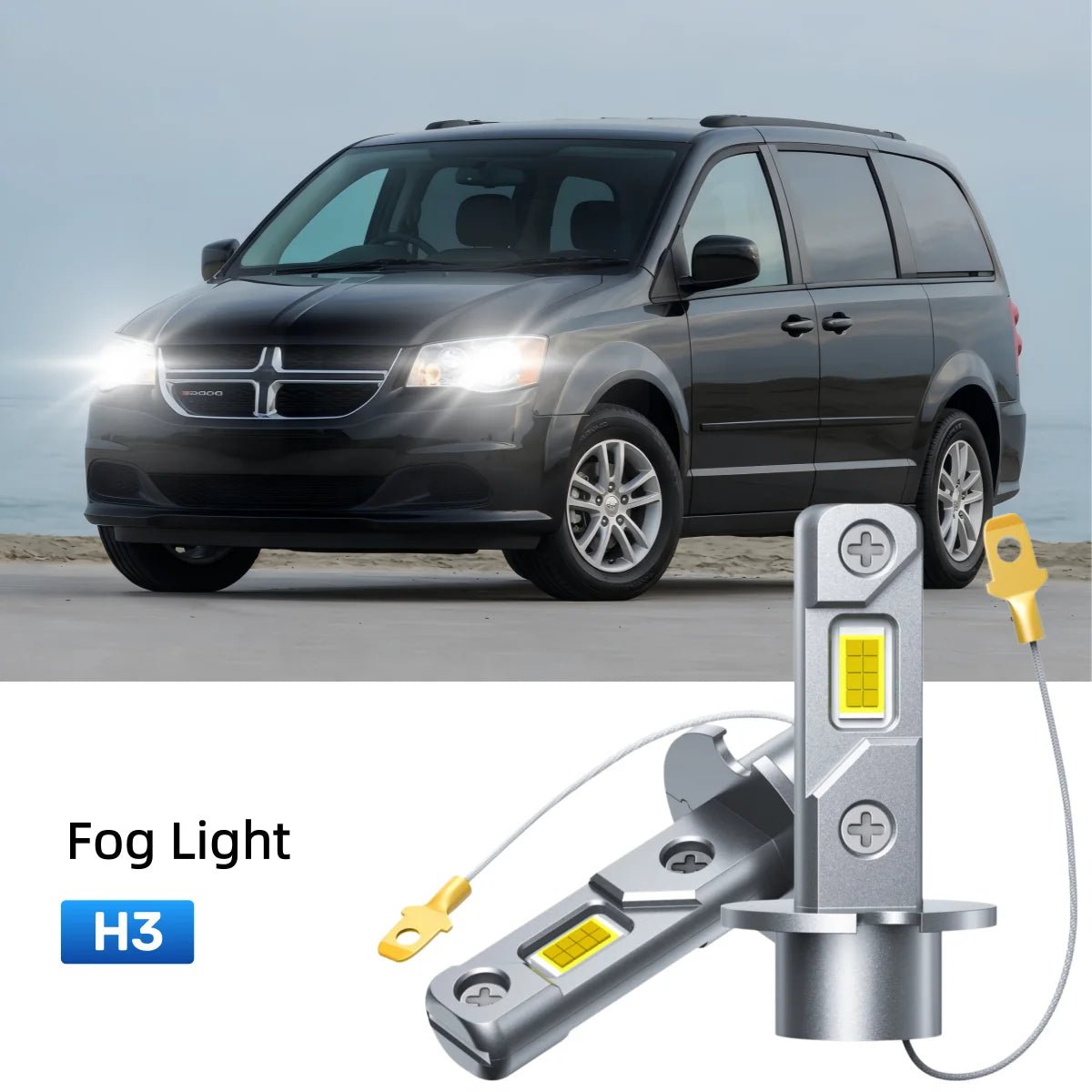 Fit for 1996-2000 Dodge Grand Caravan 9007 LED Headlight Bulbs Upgrade | Brighter and Safer