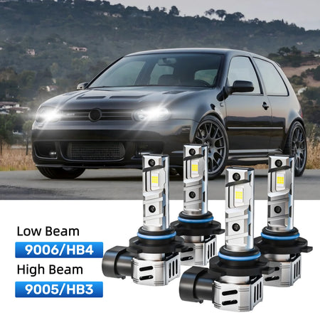 Best LED headlight bulbs replacement for 1997-1998 Volkswagen Golf