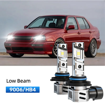 Best 9006 LED low beam bulbs replacement for 1997-1998 Volkswagen Jetta