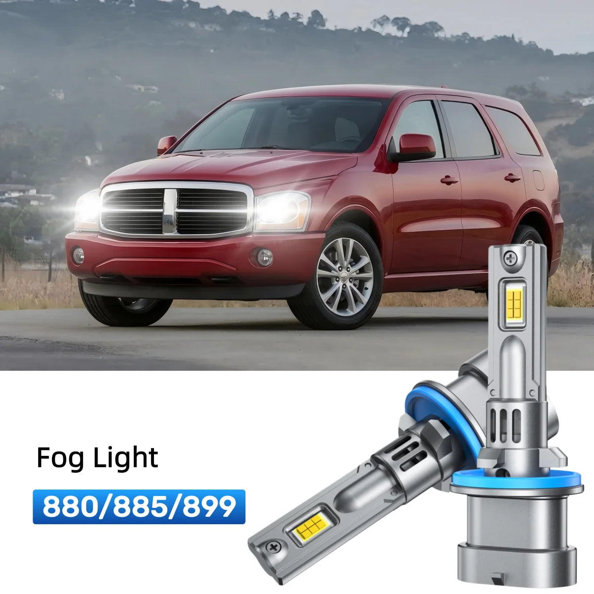 Fit for 1998-2000 Dodge Durango 9007 LED Headlight Bulbs Upgrade | Brighter and Safer