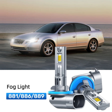 Best 881 LED fog light bulbs replacement for 1998-2001 Nissan Altima