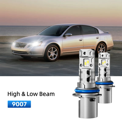 Best 9007 LED headlight bulbs replacement for 1998-2001 Nissan Altima
